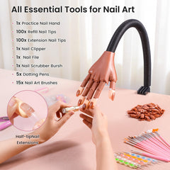 Rolybag detailed nail tip groove demonstrating secure fit during practice