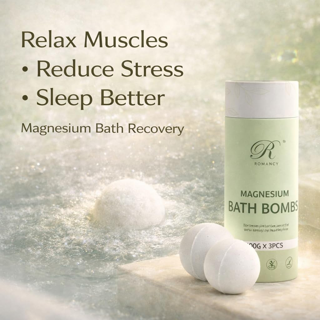 Romancy lifestyle bathroom scene showing calm soak and recovery atmosphere
