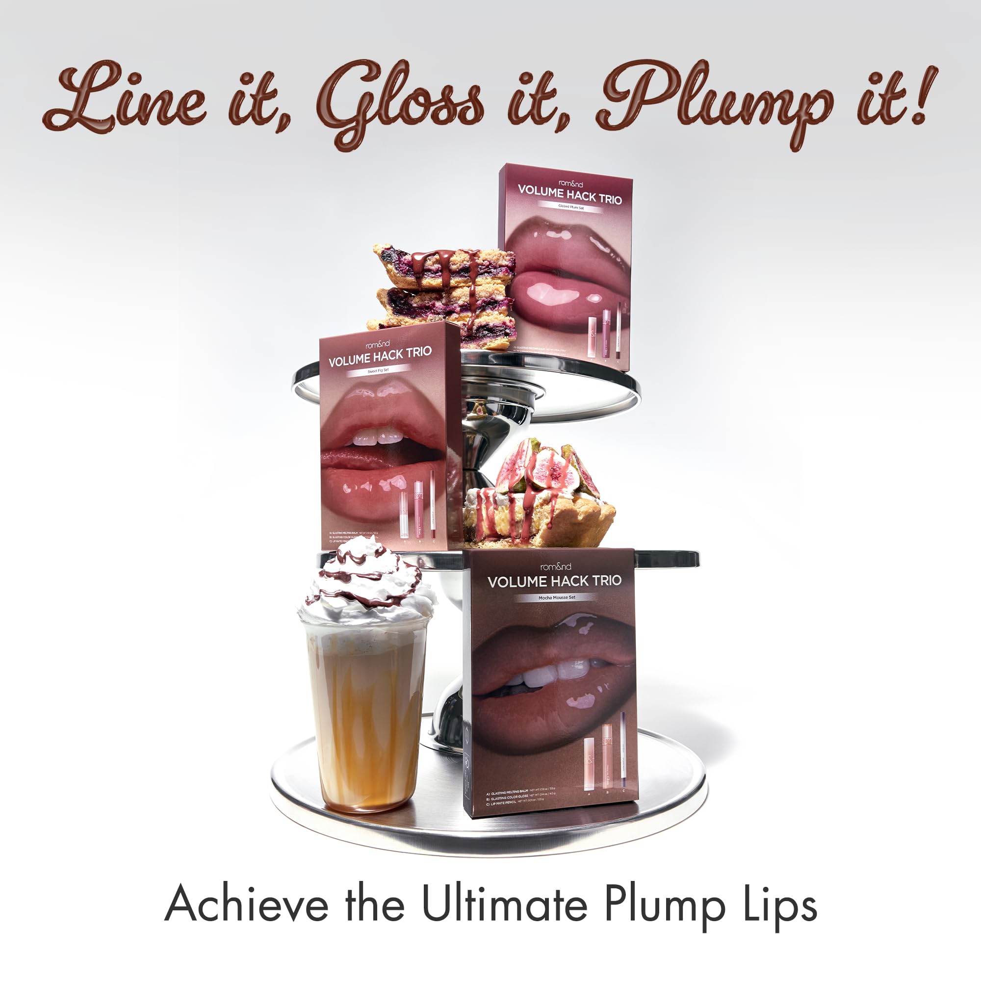 rom&nd step-by-step lip application demo illustrating layered routine for juicy lips