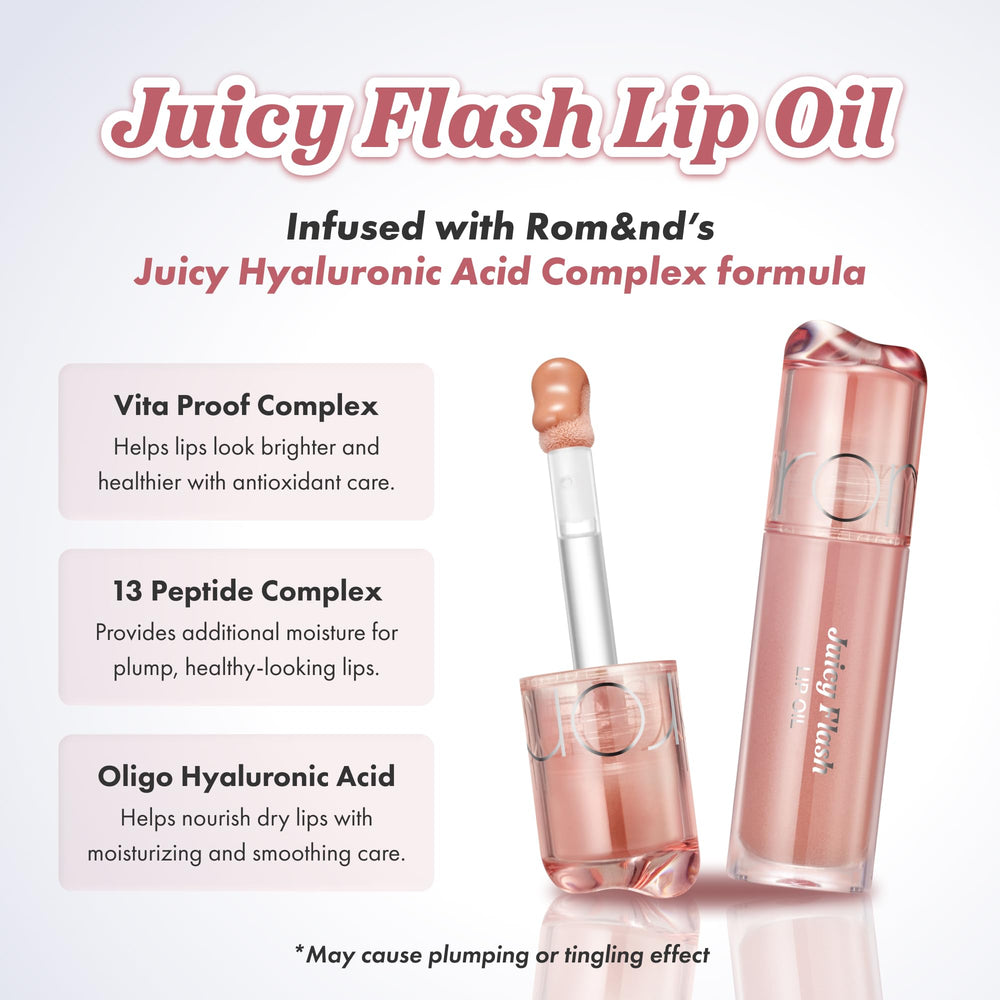 rom&nd applicator wand lifted from tube showing easy precise application benefit