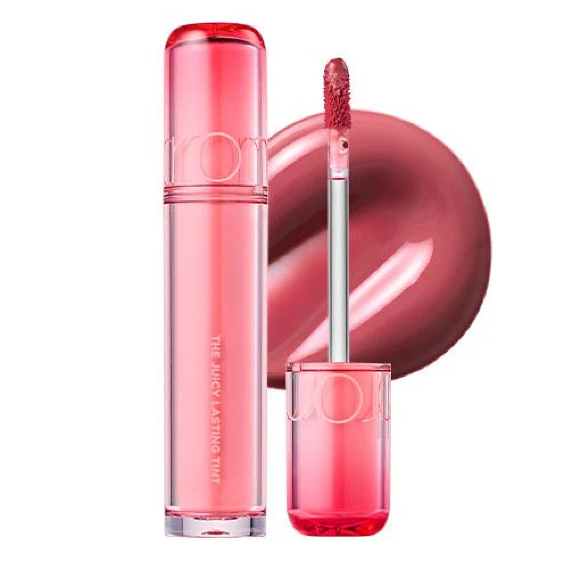 rom&nd front packaging showing Juju Fig shade and glossy finish benefit