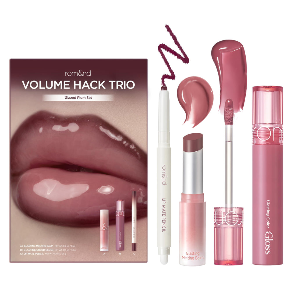 rom&nd front packaging showing three-piece set and gifting appeal