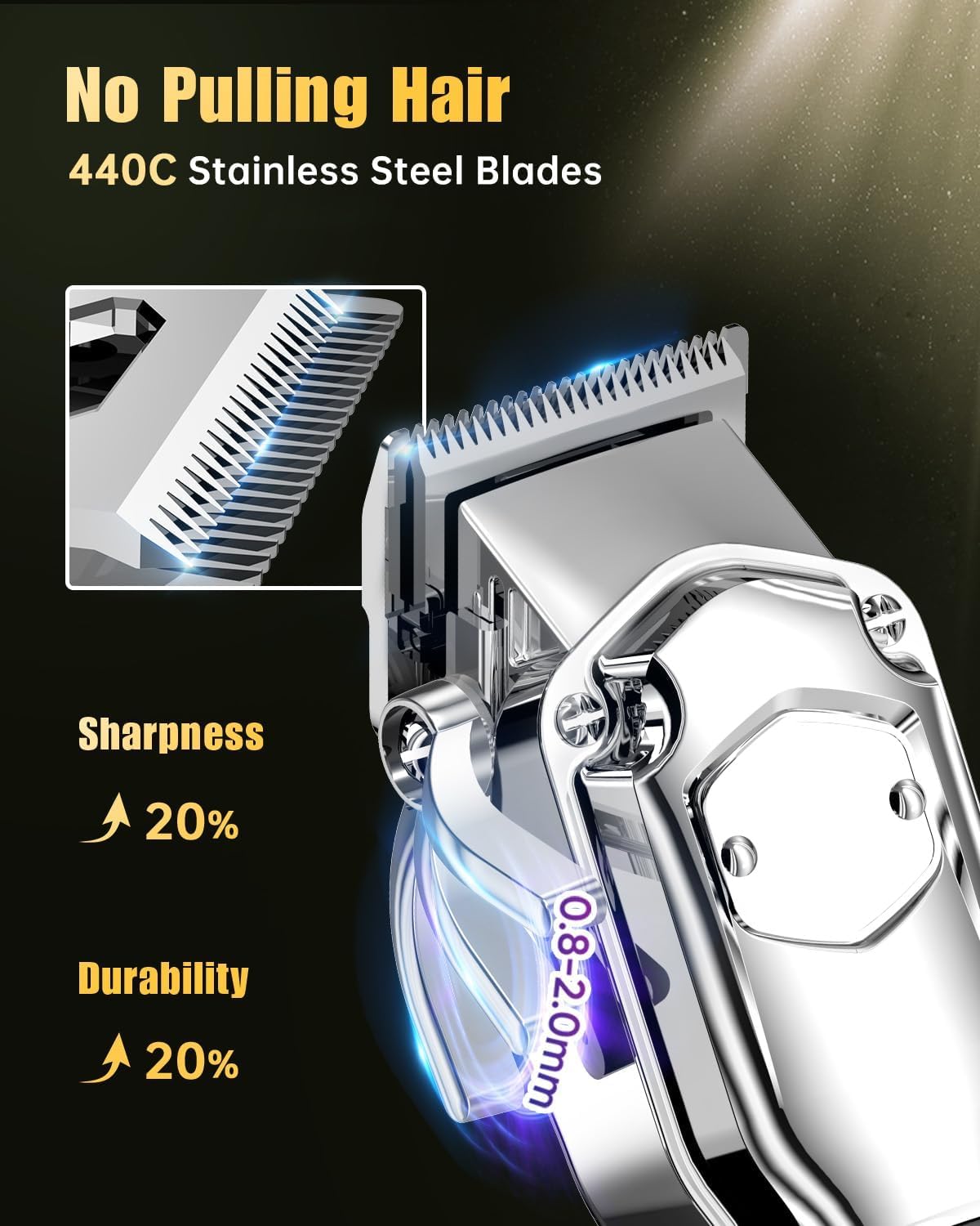 Romanda blade detail edge highlighting sharp carbon steel for smooth cuts