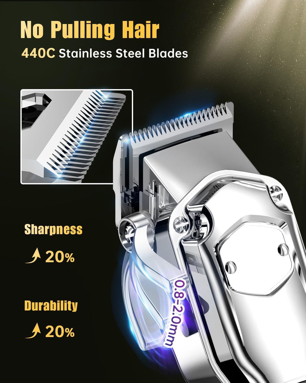 Romanda blade detail edge highlighting sharp carbon steel for smooth cuts