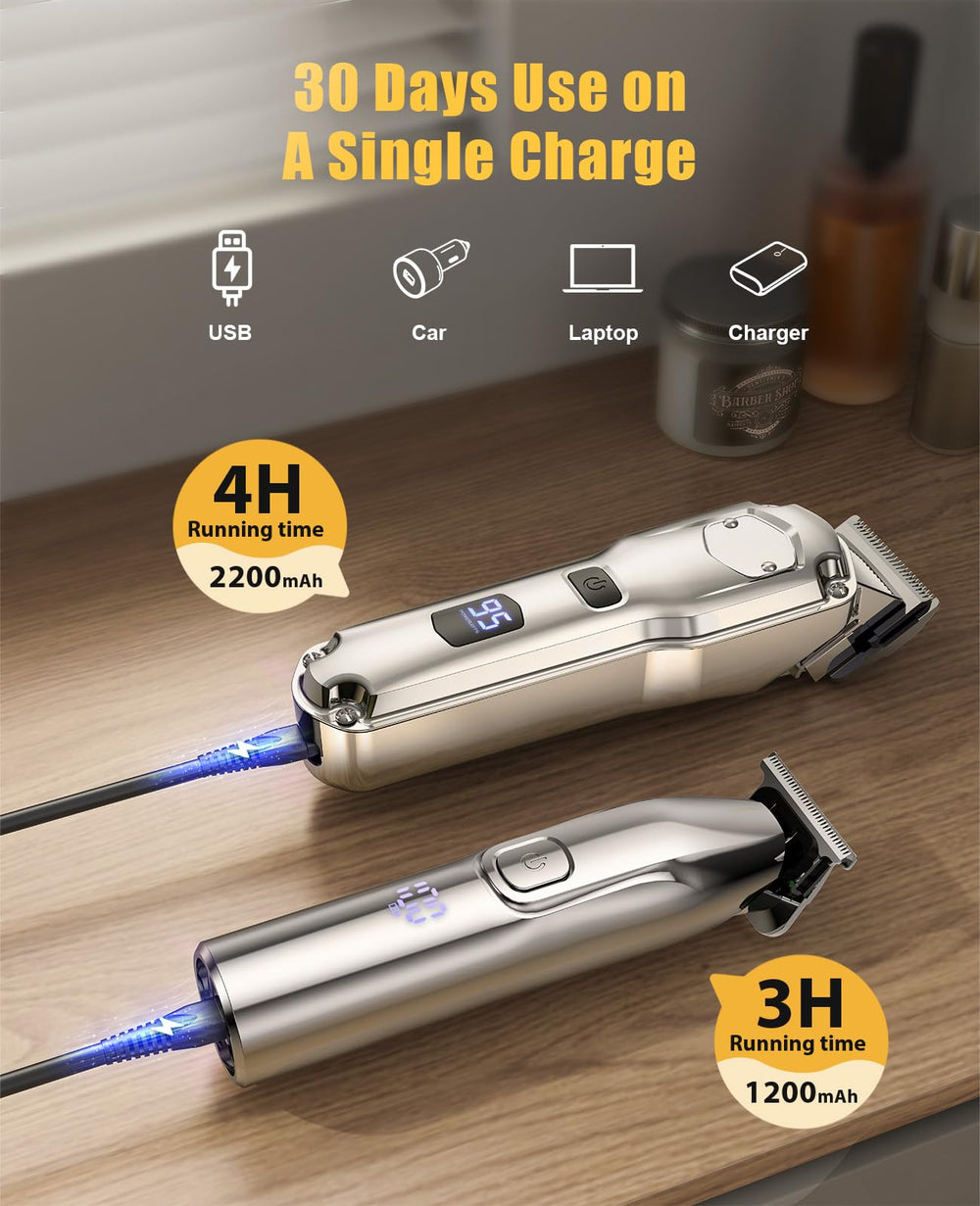 Romanda LED display battery indicator for planning longer grooming sessions
