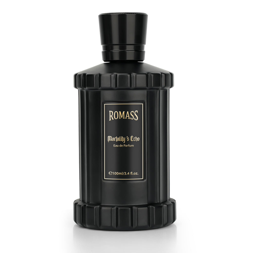 ROMASS bottle with coffee beans illustrating roasted coffee top note
