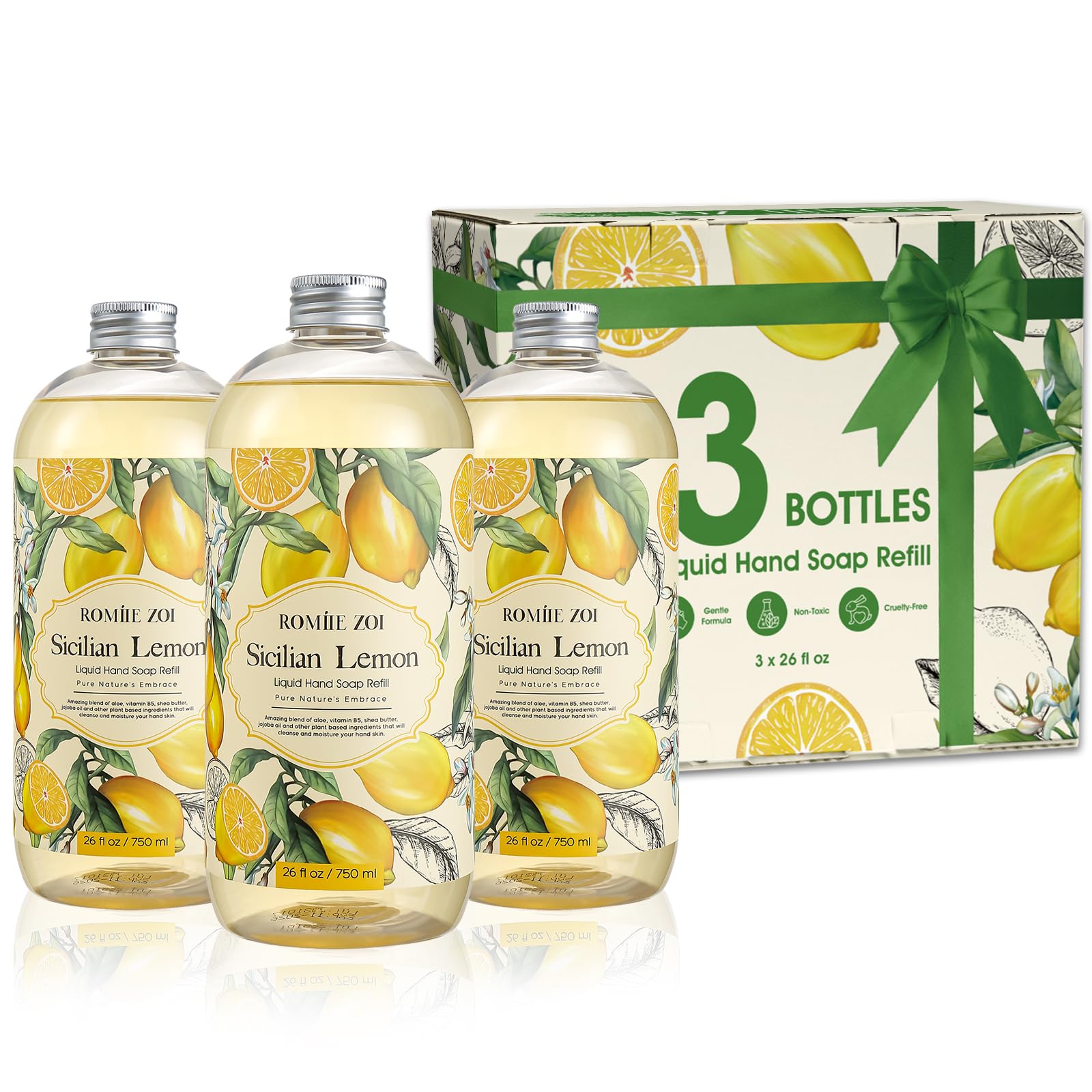 ROMIIE ZOI front packaging showing lemon 3-pack and value