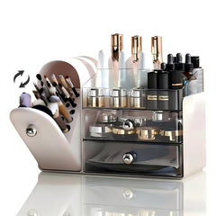 RONGZHIERK front view of vanity organizer showing neat storage benefit