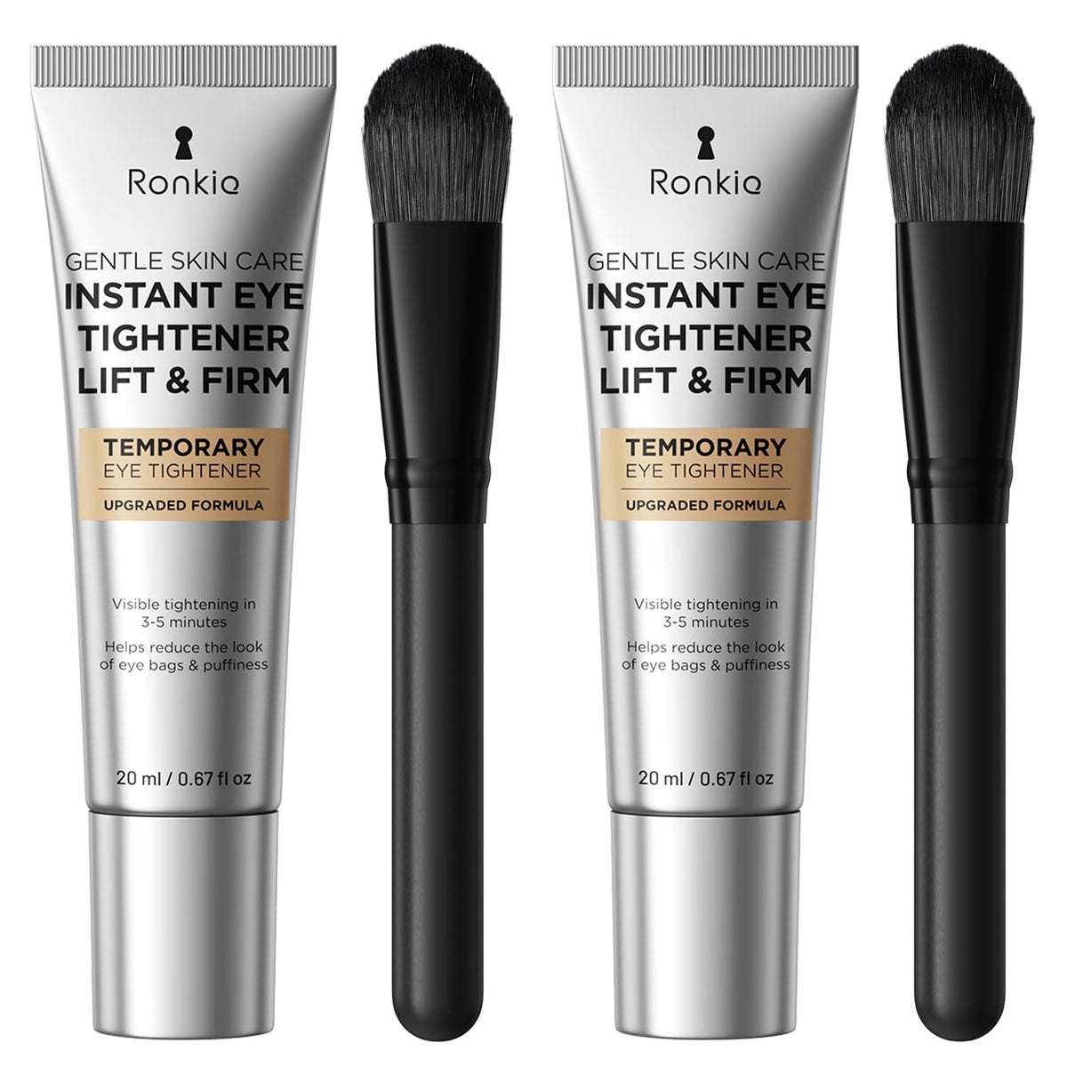 RONKIE front packaging showing product and benefit for quick eye tightening