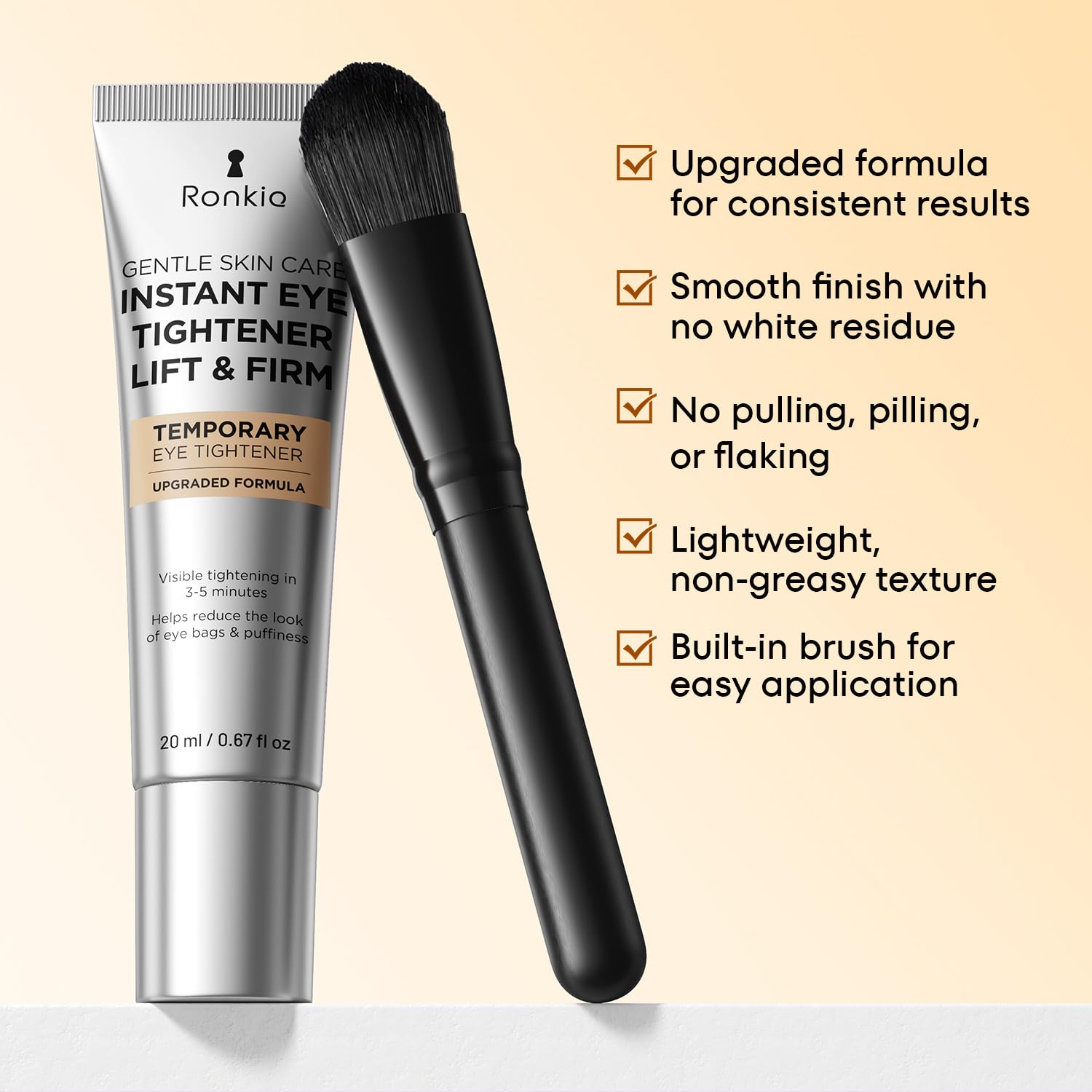 RONKIE on a vanity in a morning routine demonstrating ready-in-minutes benefit