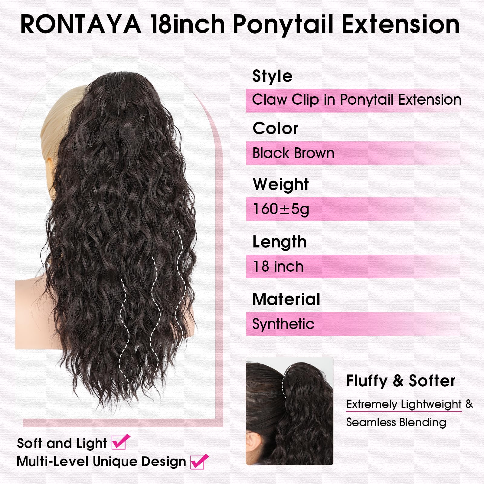 RONTAYA close-up of multi-layered texture highlighting natural movement