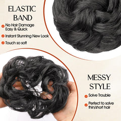 RONTAYA layered two pieces creating full voluminous bun for long-lasting hold
