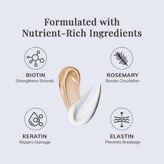 RootStim conditioner creamy pour illustrating smoothing hydration and improved hair manageability