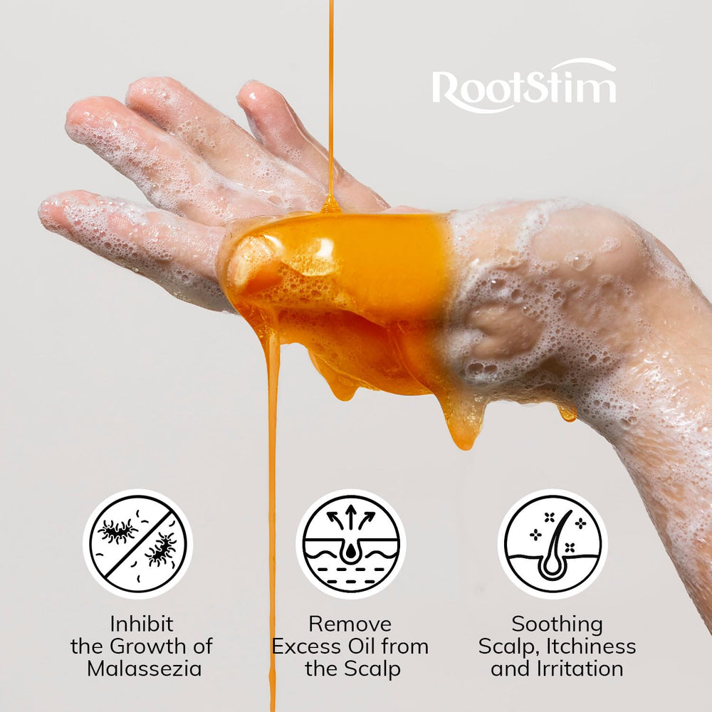 RootStim size comparison beside common bottle to show product scale