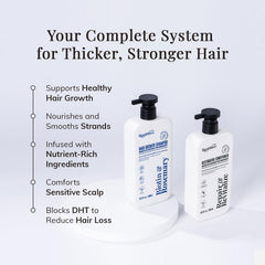 RootStim shampoo texture close-up demonstrating gentle lather and nourishing botanicals for scalp comfort