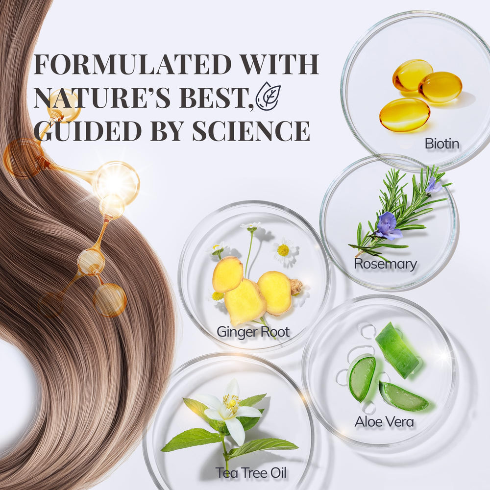 RootStim shampoo lather texture demonstrating gentle foam and cleansing benefit