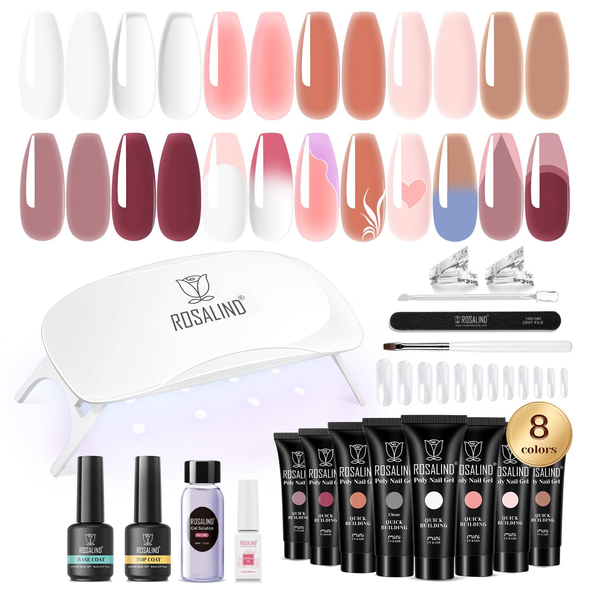 ROSALIND front packaging and full kit contents showing convenience