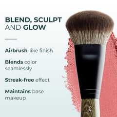 Rose and Ben Beauty C41 ferrule closeup highlighting sturdy construction and longevity