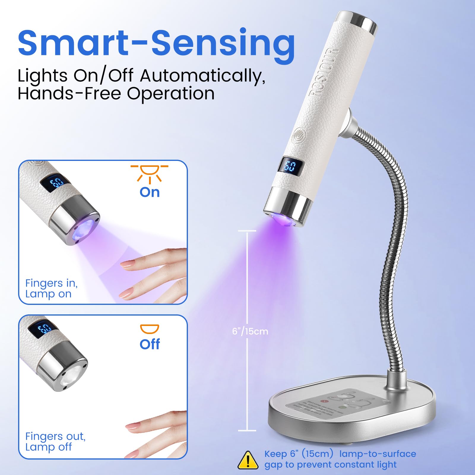 Rosiour close-up of LED emitter showing precise focused cure