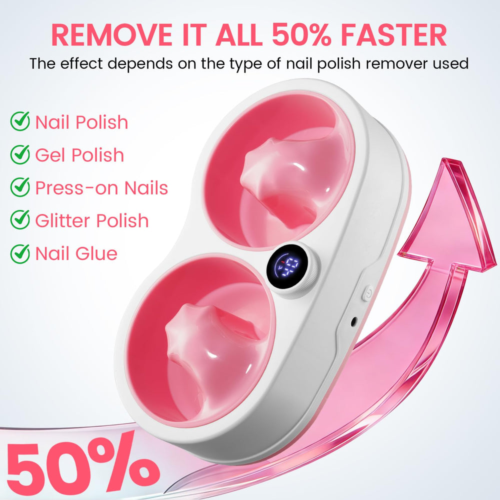 Rosiour fingertips immersed showing faster removal efficiency