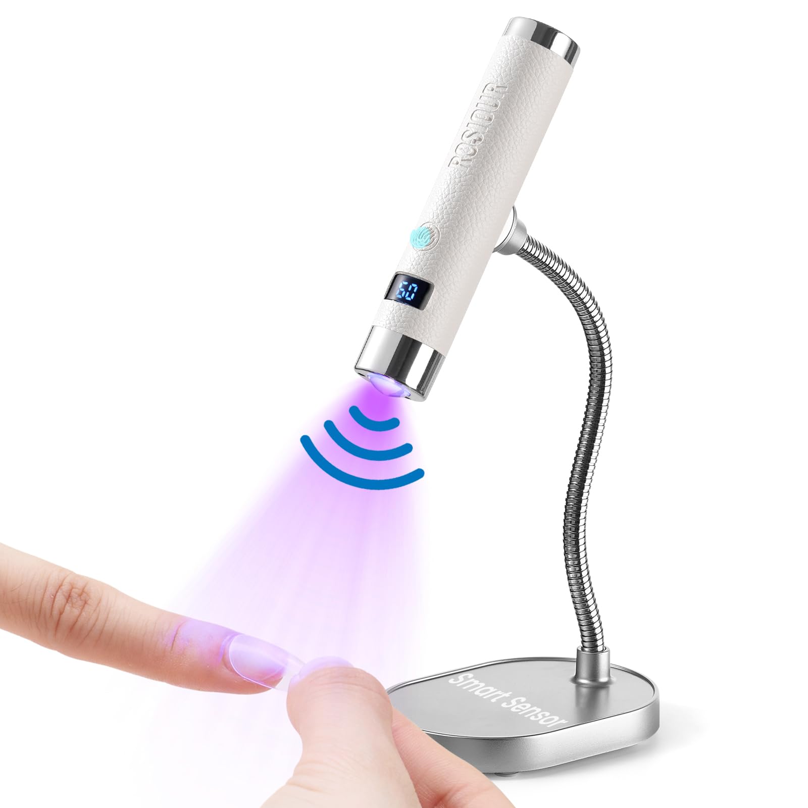 Rosiour front view showing compact lamp for fast gel curing