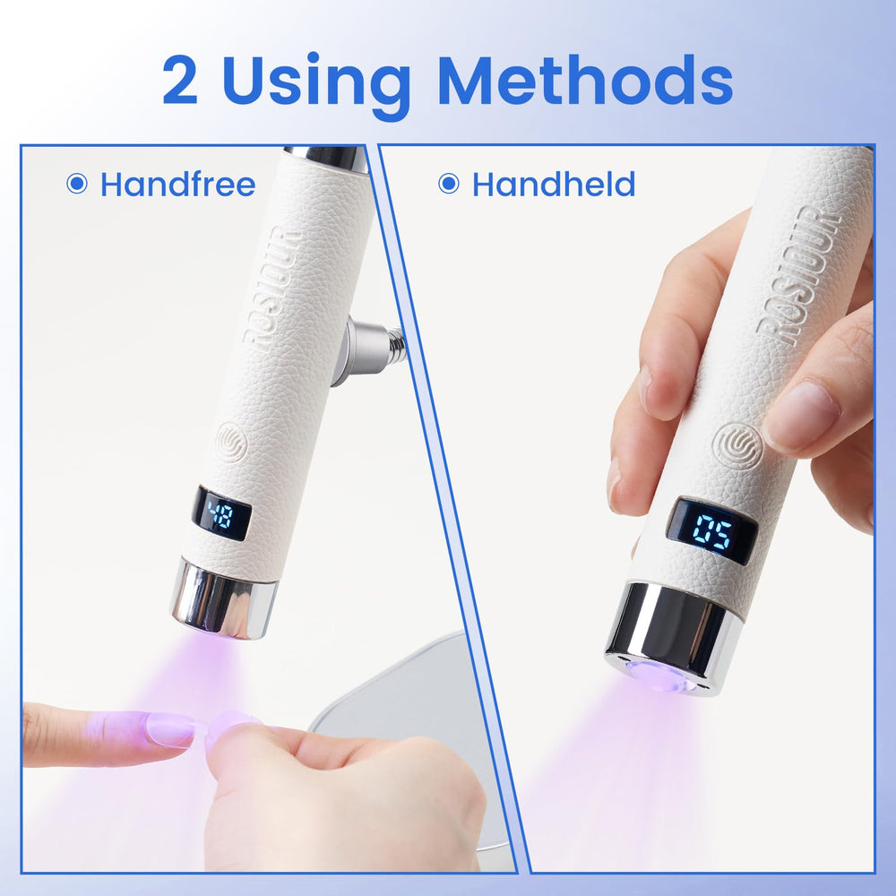 Rosiour lamp mounted on magnetic stand for hands-free benefit
