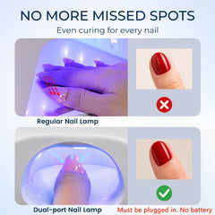 Rosiour thumb slot close-up highlighting focused LEDs for edge cure
