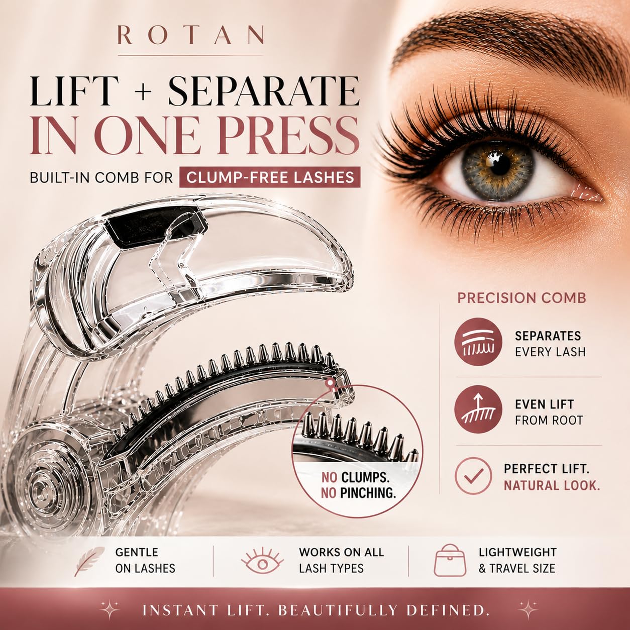 ROTAN held in hand demonstrating ergonomic grip for steady precision