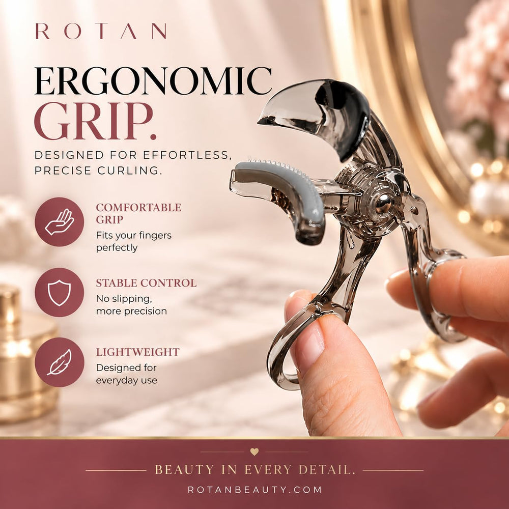 ROTAN next to a coin to show compact size for travel convenience