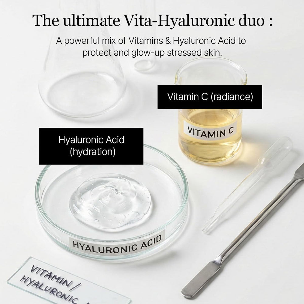 ROUND LAB bottle staged beside serum and moisturizer to show routine layering