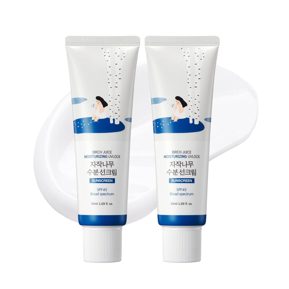 ROUND LAB front packaging showing two sunscreens and durable protection