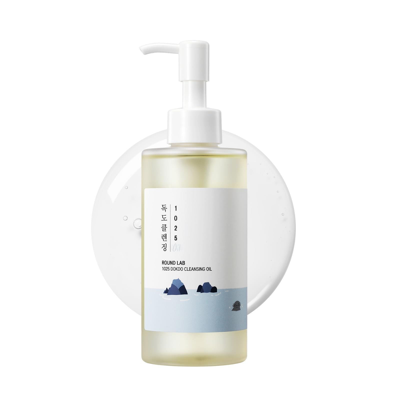 ROUND LAB bottle front view showing product and clear labeling for informed choice