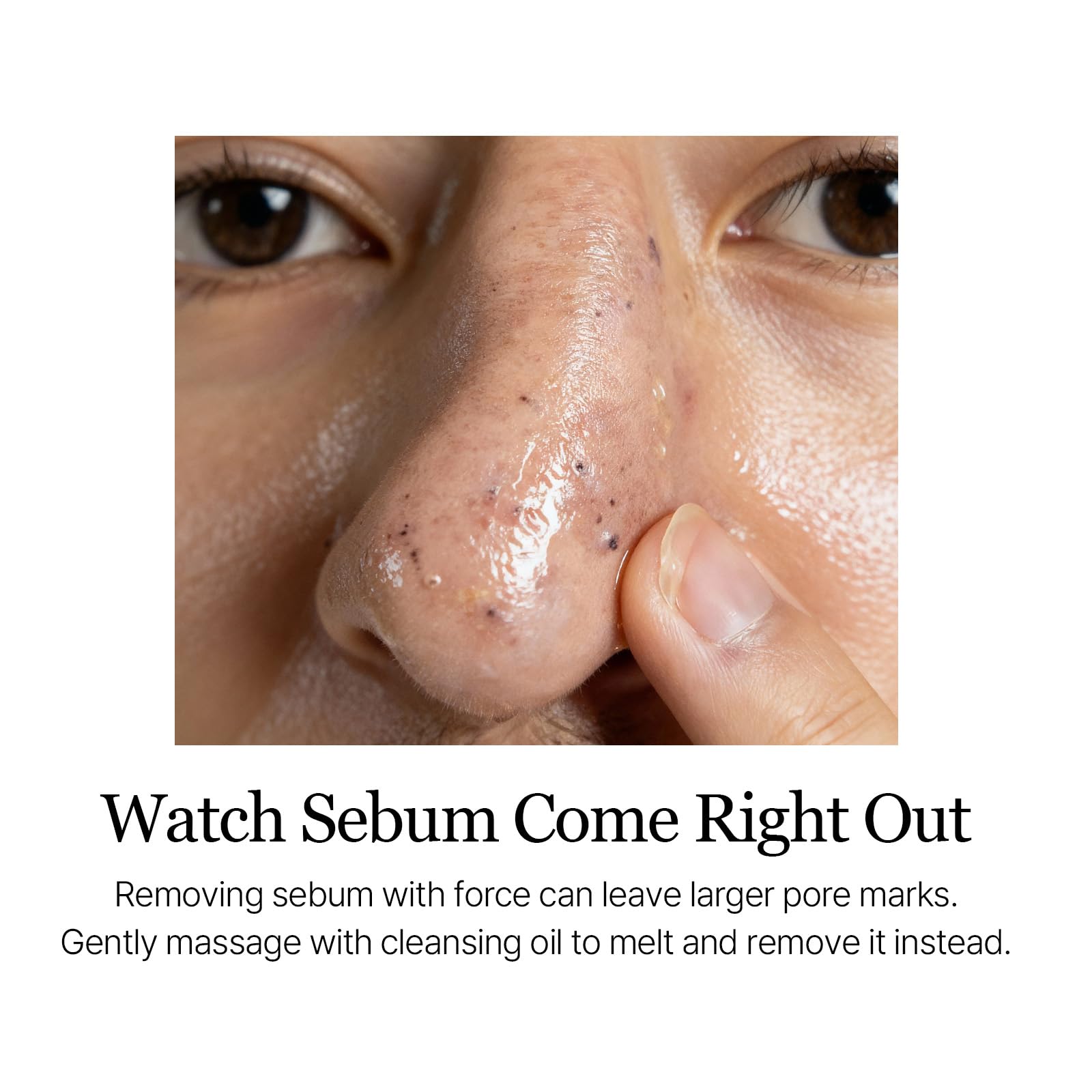 ROUND LAB removing waterproof mascara from lashes, gentle yet powerful removal