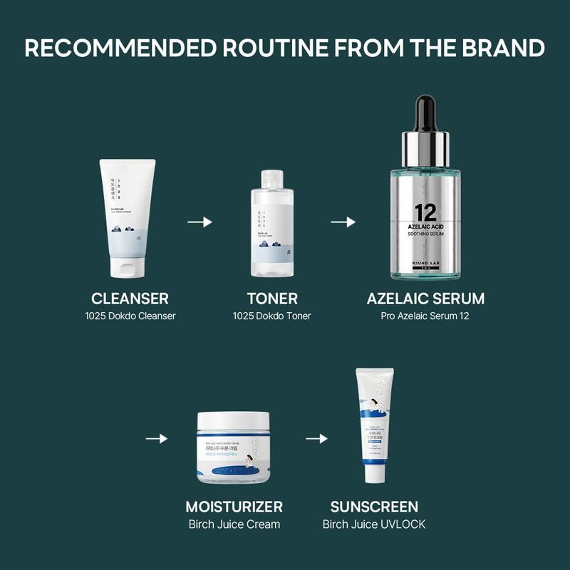 ROUND LAB product styled on bathroom shelf suggesting everyday skincare use