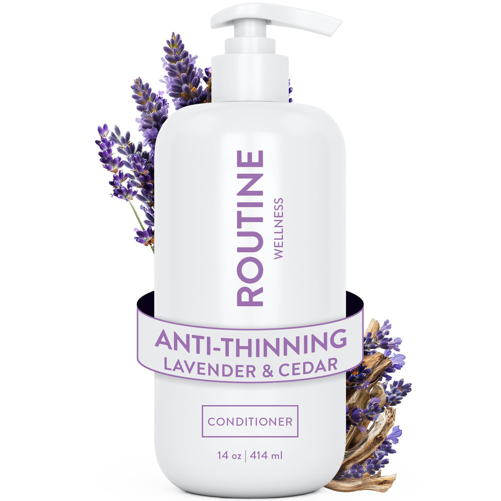 Routine Wellness front packaging showing lavender and cedar scent, attracts attention