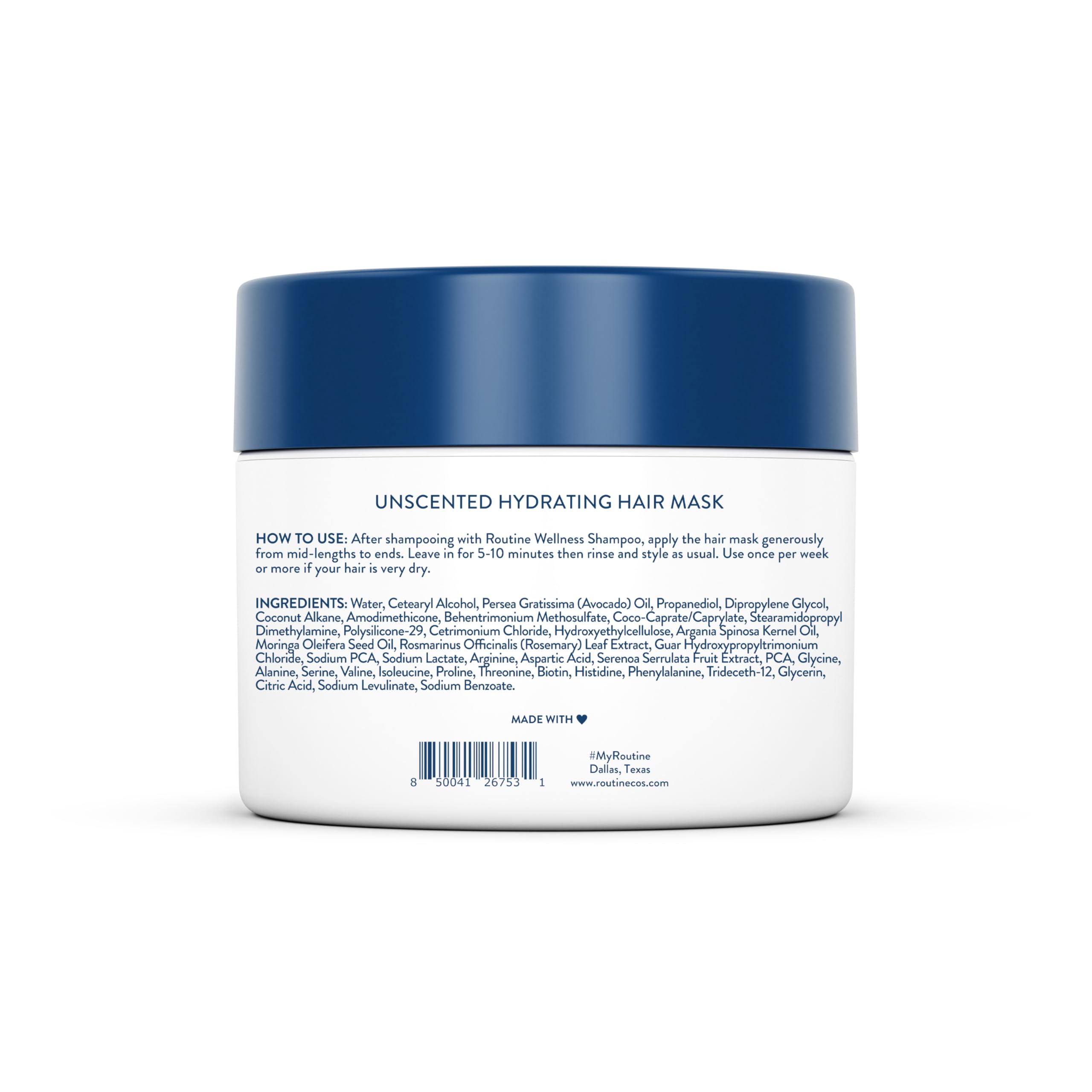Routine Wellness being applied to hair demonstrating frizz control benefit