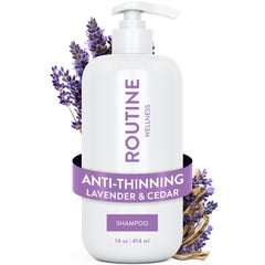 Routine Wellness bottle front label showing product name and scent benefits