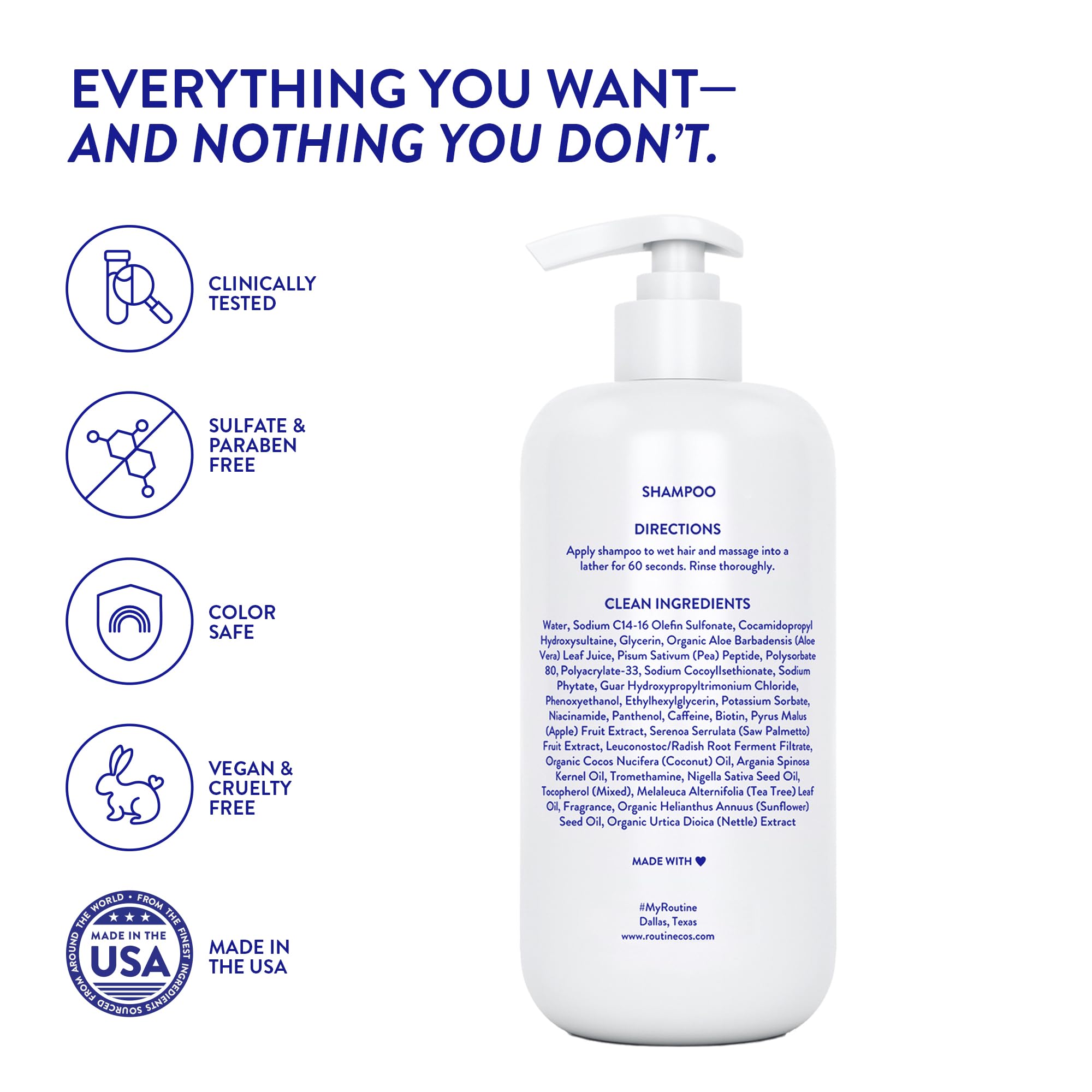 Routine Wellness shampoo with conditioner to illustrate a complete routine