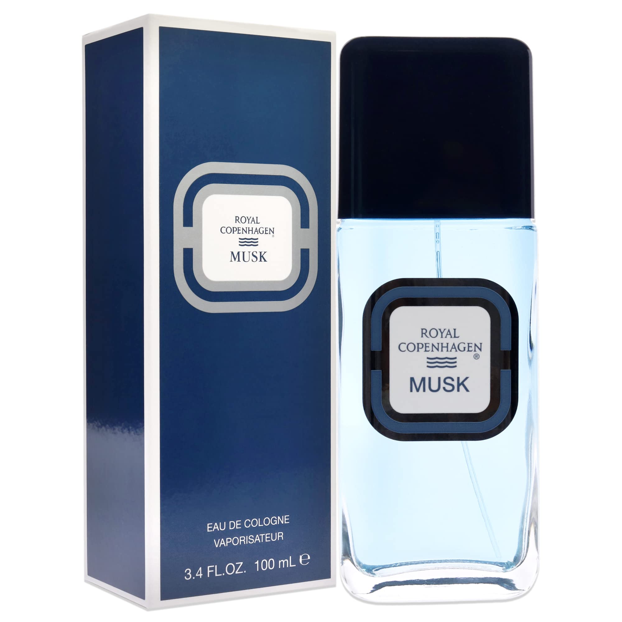 Royal Copenhagen spraying cologne onto wrist demonstrating easy everyday application