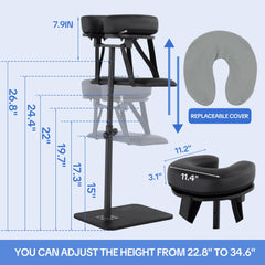 ROYALAY close-up of memory foam face cradle for cushioned breathable comfort