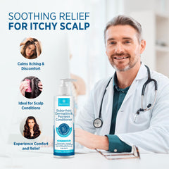 Roycederm conditioner on hand ready to apply for targeted moisturizing
