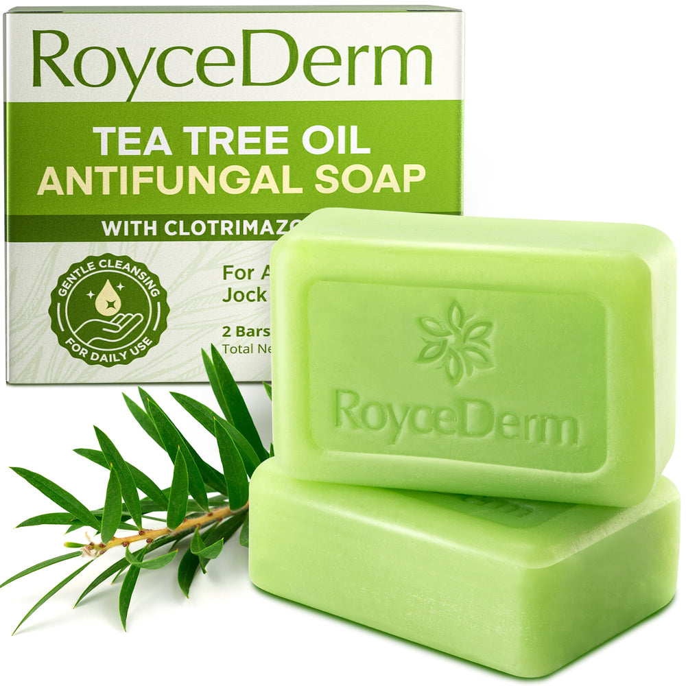 Roycederm front packaging showing medicated antifungal bar benefits