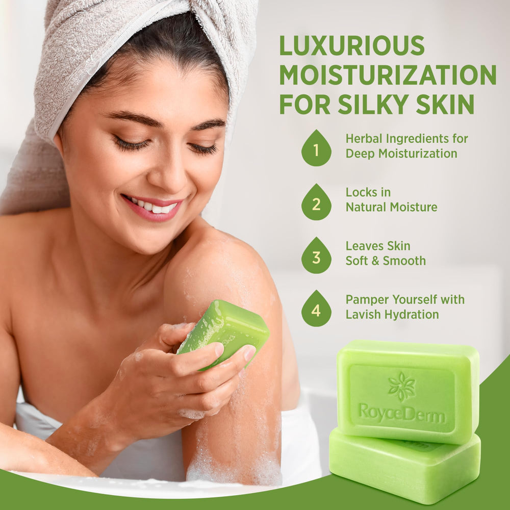 Roycederm lather and foam in shower for quick post-workout clean