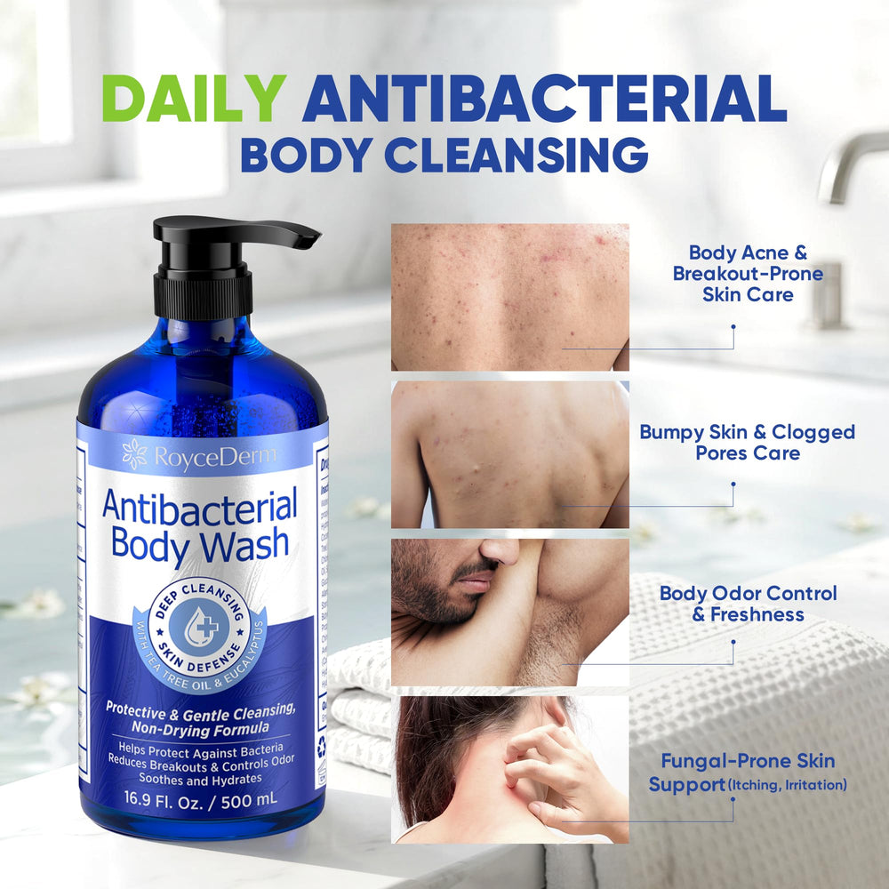 Roycederm pump dispensing rich lather for deep cleansing