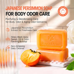 Roycederm soap bar close-up texture highlighting creamy lather benefit