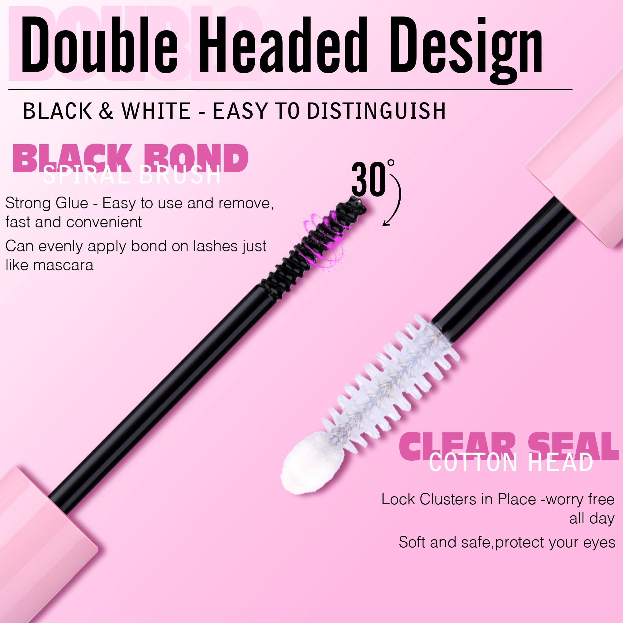 Ruairie black bond spiral brush closeup for even adhesive application benefit