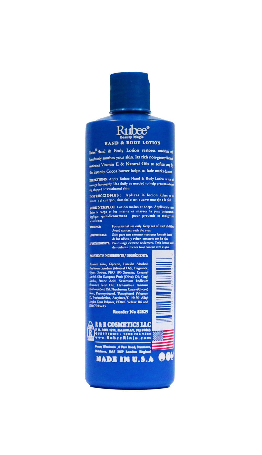 RUBEE bottles on shelf with scale showing value of six-pack benefit