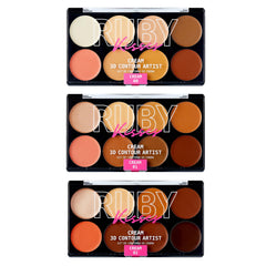 Ruby Kisses front packaging showing the three cream contour sticks for easy selection
