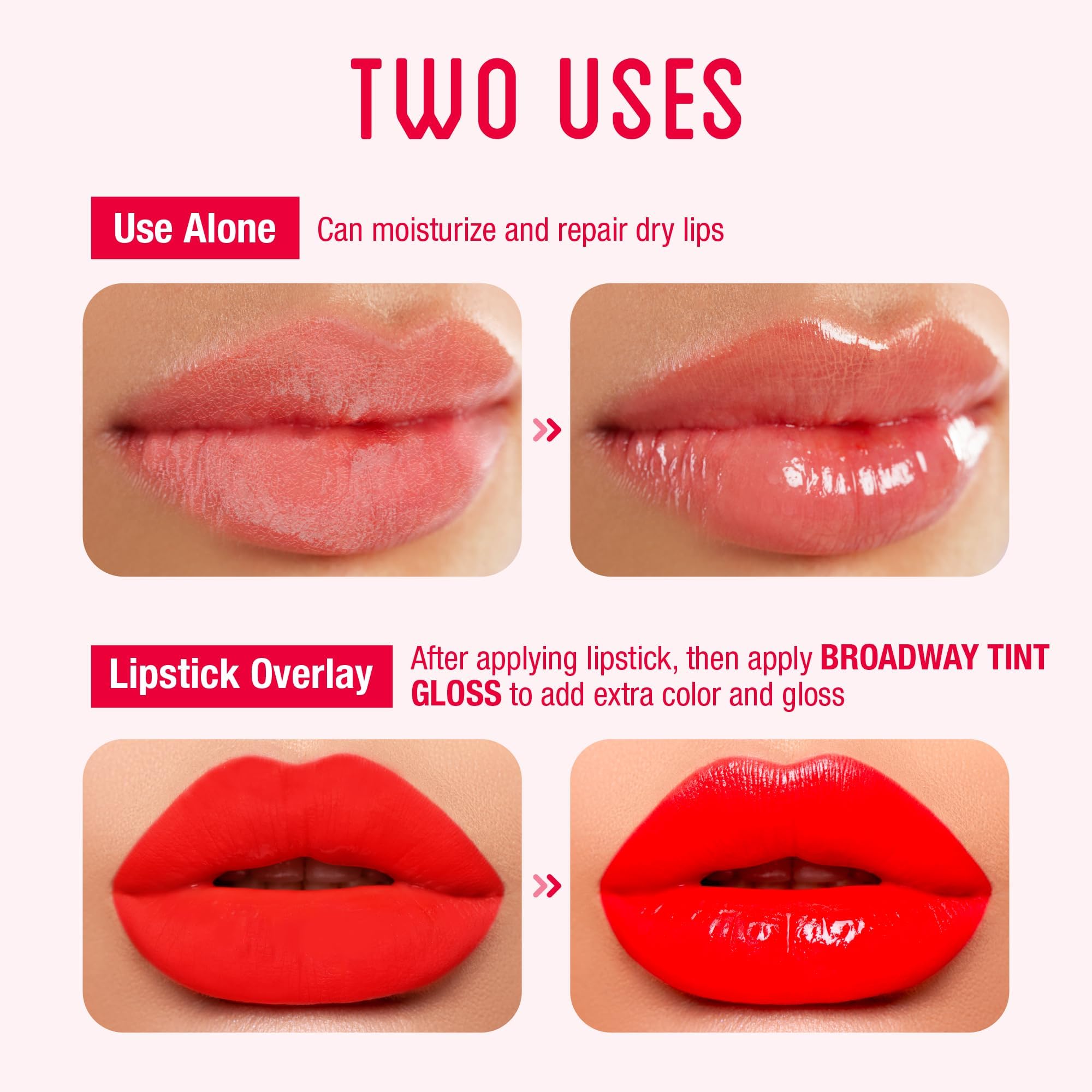 Ruby Kisses brown tint close-up showing warm tone and glossy finish