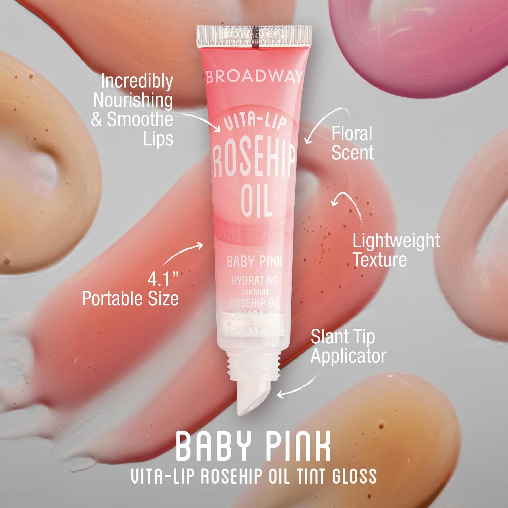 Ruby Kisses open applicator and gel texture demonstrating smooth, non-sticky glide
